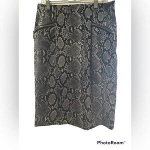 MICHAEL MICHAEL KHORS FAUX REPTILE PENCIL SKIRT